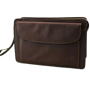 Comparateur de prix : Sacoche Gerard Henon Pochette Arizona Cuir De Vachette Gras Pleine Fl...