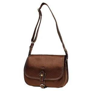 Besace Katana en cuir de Vachette K 32587 Marron Cuir Femme