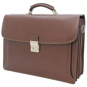 Cartable Gérard Henon Atout GH 2030 Marron Refente de cuir - Main Image