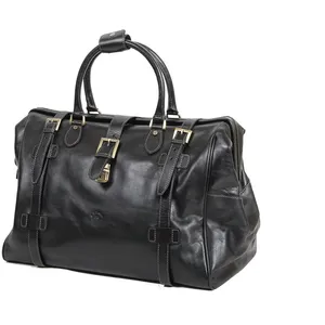 Comparateur de prix : Sac de voyage en cuir de vachette gras Katana K33154 - Noir - Homme
