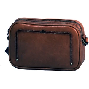 Katana Pochette Katana en Cuir de Vachette Collet Végétal 66821 - Chocolat pas cher