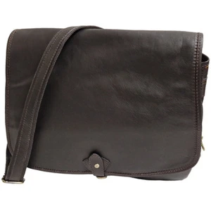 Comparateur de prix : Besace Katana En Cuir De Vachette K 32599 - Chocolat - Cuir - Femme