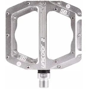 Comparateur de prix : Paire de pedales plates sb3 unicolor 2 argent