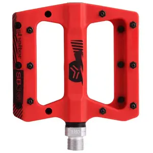 Paire de pedales plates sb3 shelter rougeVendu parbikeinn