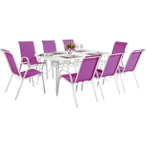 Salon de jardin "Cordoba XL 180" - Phoenix - Fuschia pas cher
