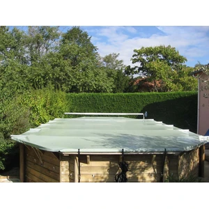 Habitat et Jardin Bâche à barres "Coverwood" pour piscine Palma - hors sol - bleu
