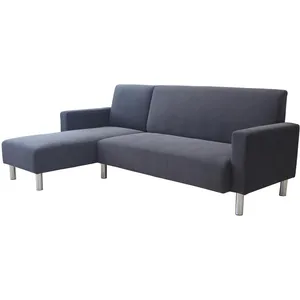 Canapé d'angle tissu réversible "Rio" - 4 places - Gris