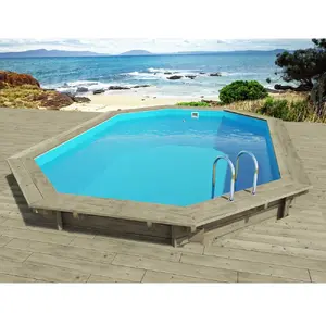 Habitat Et Jardin Piscine Bois "florida 130" - 6.57 X 4.57 X 1.31 M TU pas cher