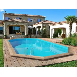 Habitat Et Jardin Piscine Bois " Palma 130 " - 7.57 X 4.07 X 1.31 M TU pas cher