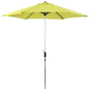 Habitat et jardin Parasol Jardin Droit Alu Sol - Rond - Ø 3m - Vert pas cher