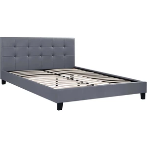 Comparateur de prix : Habitat Et Jardin - Lit double en pvc 'Julia' - 160 x 200 - Gris clair