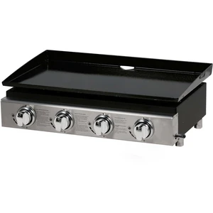 Comparateur de prix : Habitat et Jardin Plancha à gaz "Presto 4" - 4 Brûleurs - 9.7kW - Gris