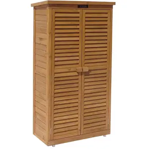Armoire de jardin "Space" - 87 x 46.5 x 160 cm - Marron pas cher