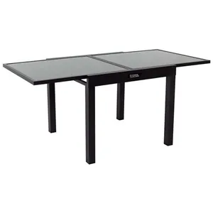 Comparateur de prix : Table de jardin aluminium extensible "Porto 8" - Phoenix - Noir