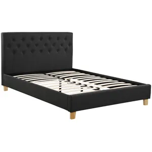 Comparateur de prix : Habitat Et Jardin - Lit 'emmy' - 160 X 200 Cm - Gris Foncé