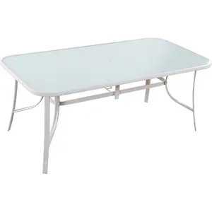 Table de jardin "Cordoba" - Phoenix - 8 places - Blanc pas cher