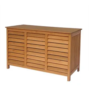 Comparateur de prix : Coffre de jardin en bois "Macao" - 130 x 64 x 60 cm - Marron