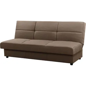 Comparateur de prix : Habitat et Jardin Canapé clic-clac Enzo - 3 places - Taupe - Déhoussable - Marron - Uni