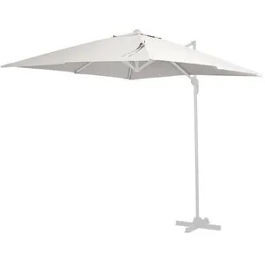 Habitat Et Jardin - Toile parasol déporté 'Sun 3' - 3 x 3 m - Ecru pas cher