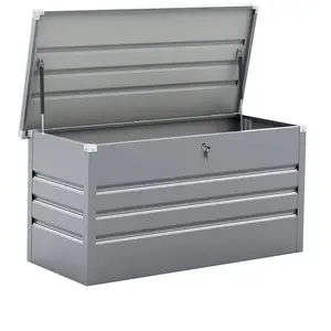 Comparateur de prix : Habitat Et Jardin Coffre De Jardin Métal "store" - 480l - Argent TU