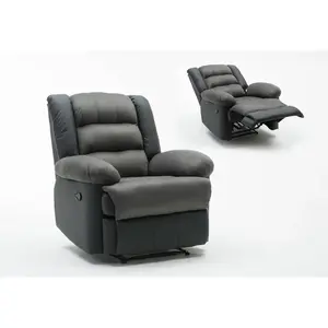 Comparateur de prix : Habitat et Jardin Fauteuil relax "Buckingham" - 85 x 93 x 100 cm - Noir / Gris foncé