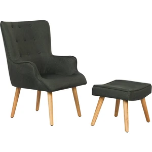 Comparateur de prix : Fauteuil style scandinave tissu "Odense" - 1 place - Gris foncé
