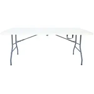 Table de jardin pliante "Foldy" - 180 x 74 x 74 cm - Blanc