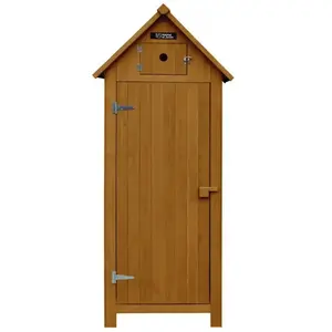 Armoire de jardin "Cabanon" - 77 x 54.5 x 179 cm - Marron pas cher
