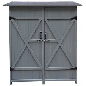 Comparateur de prix : Armoire de jardin "Espacio" - 140 x 49 x 162 cm - Anthracite