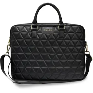Comparateur de prix : GUESS Sac pour Notebook 15 pouces Matelassé avec Bandoulière et Logo Noir