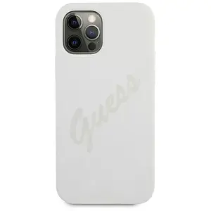 Guess guhcp12llsvscr iphone 12 pro max 6,7 kremowy/cream script vintage pas cher