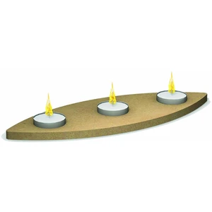 Gomille Support 3 Bougies 16 mm x 30 x 10 cm OvaleVendu parscrapmalin
