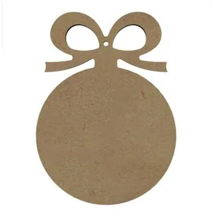 Gomille Boule de Noël en bois MDF à décorer 16 x 12 cmVendu parfnac