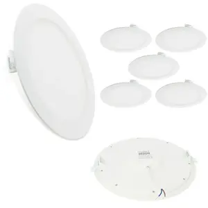 Arum Lighting - Lot de 5 Spots Encastrables led Extra-Plat 18W Tempéra...