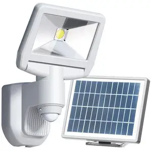 Arum Projecteur solaire led esteban Blanc à détection 850 Lumens Eq 70W