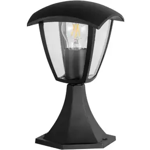 Comparateur de prix : Borne extérieur ALICANTE pour jardin Noir Culot E27