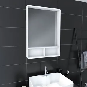 Comparateur de prix : Aurlane - Miroir salle de bain 50x70cm avec étagères - nordik hylla