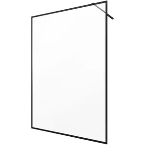 Comparateur de prix : AURLANE Paroi de douche en verre DARK EDGE - Noir - 140 x 200 cm
