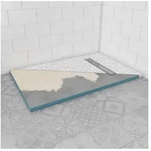 Comparateur de prix : AURLANE RECEVEUR DE DOUCHE A CARRELER 90x140CM RECOUPABLE AVEC BONDE CANIVEAU
