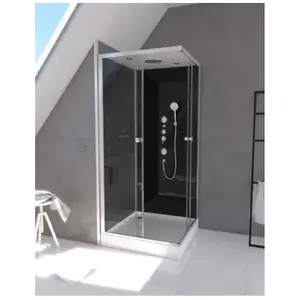 Aurlane Cabine de douche carrée 90x90x215cm - RAVEN SQUARE pas cher