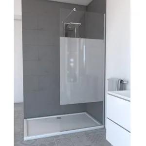 Aurlane Paroi de Douche à l'italienne en verre AURLANE Parma 2 80x200cm pas cher