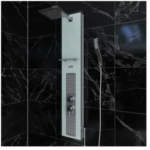 Comparateur de prix : Aurlane AURLANE Colonne de douche hydromassante Crystal blanc