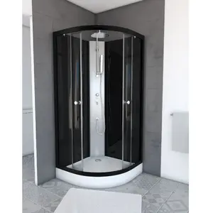 Aurlane - Cabine de douche 1/4 de cercle 85x85x225cm - nebula pas cher