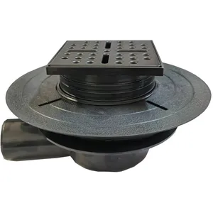 Comparateur de prix : Aurlane Bonde à sortie horizontale pour receveur à carreler rainy et high rainy - grille inox noir
