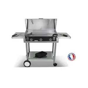 Comparateur de prix : Planchaelec - Pack plancha électrique lux 830 carbon - chariot monceau