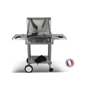 Comparateur de prix : Pack plancha électrique PLANCHAELEC LUX 600 INOX - CHARIOT MONCEAU