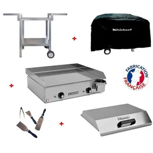 Comparateur de prix : MIRICHAUD Planchaelec - Pack plancha électrique neo E530 + Chariot + accessoires