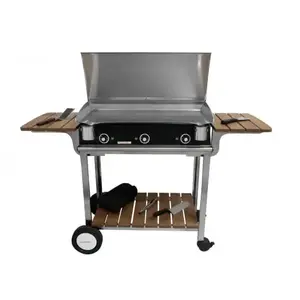 Comparateur de prix : PLANCHAELEC Pack plancha électrique LUX 830 CARBON - CHARIOT ELYSEE 830