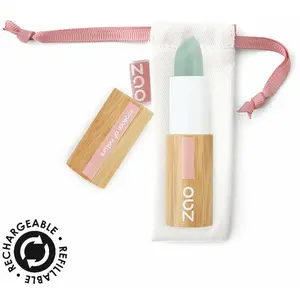 Gommage lèvres Stick 482 vert femme Zao Vert 3,5 g 101482 pas cher