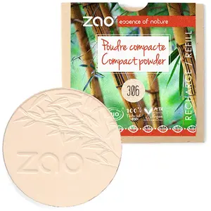 Zao Makeup Recharge Poudre compacte 306 Porcelaine pas cher